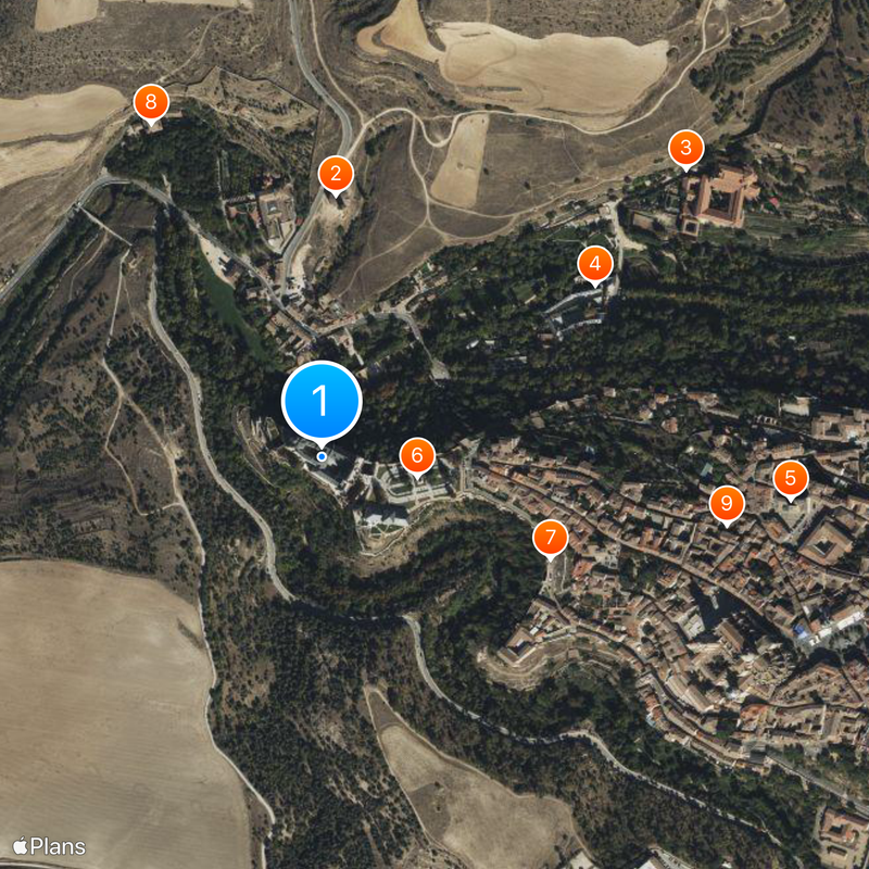 Alcázar de Segóvia Mapa