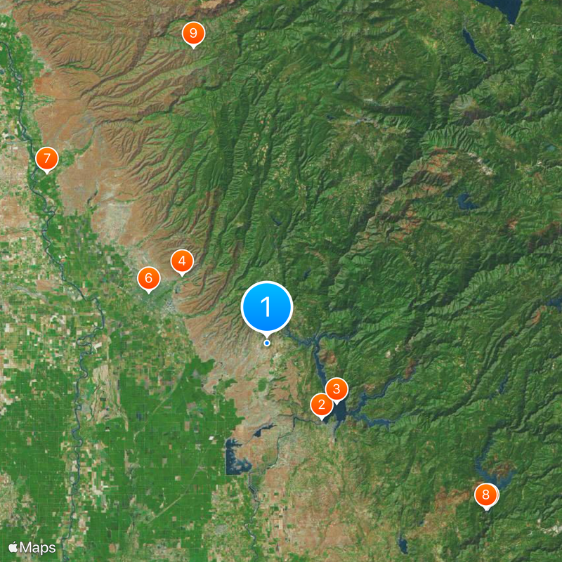 Comté de Butte Carte