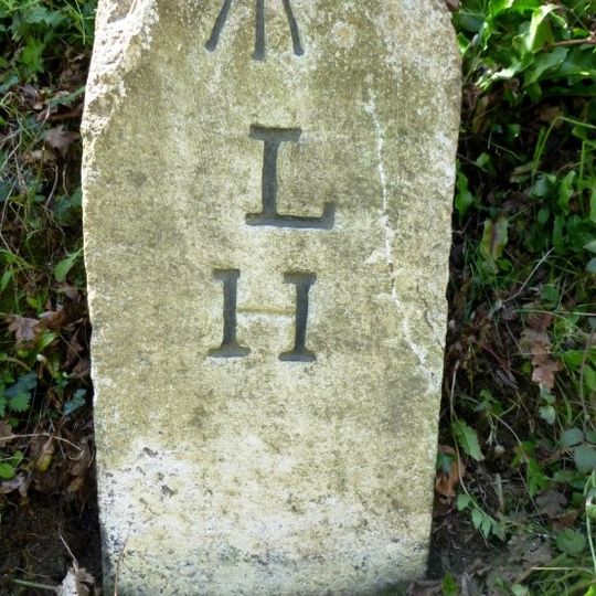 Milestone, near Trussel Bridge