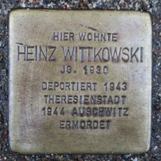 Stolperstein en memoria de Heinz Wittkowsky
