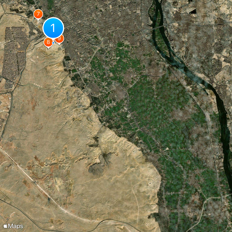 Giza Plateau Carte