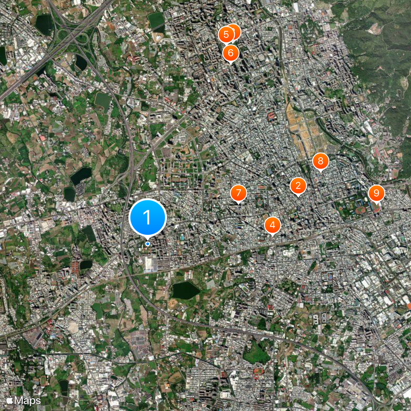 Taoyuan Municipal Wu-Ling Senior High School Map