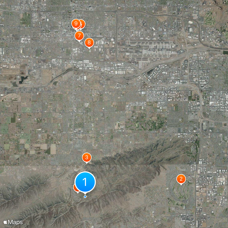 KNXV-TV Map