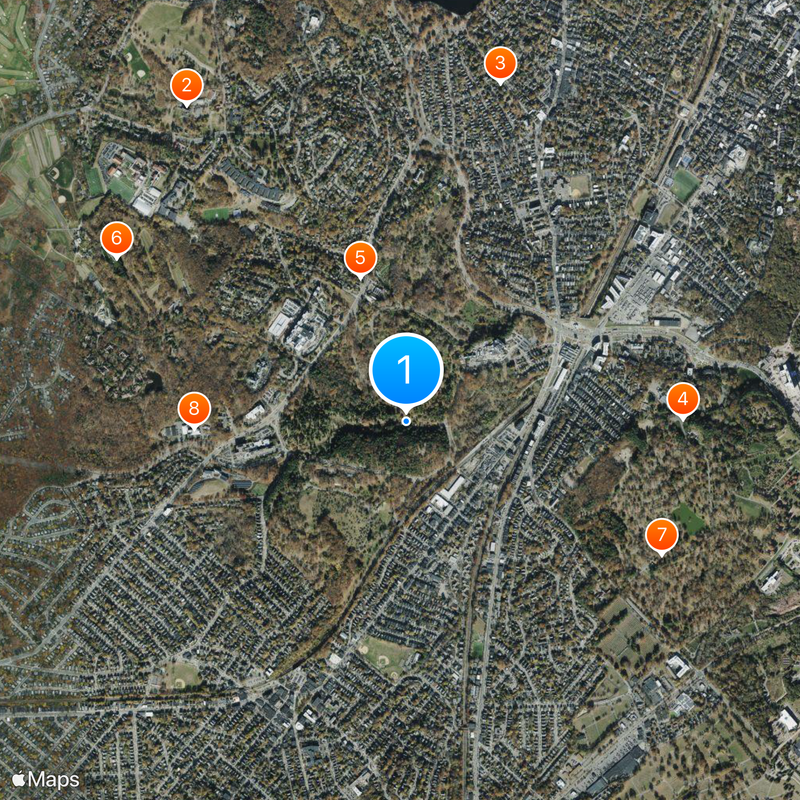 Arnold Arboretum Mappa