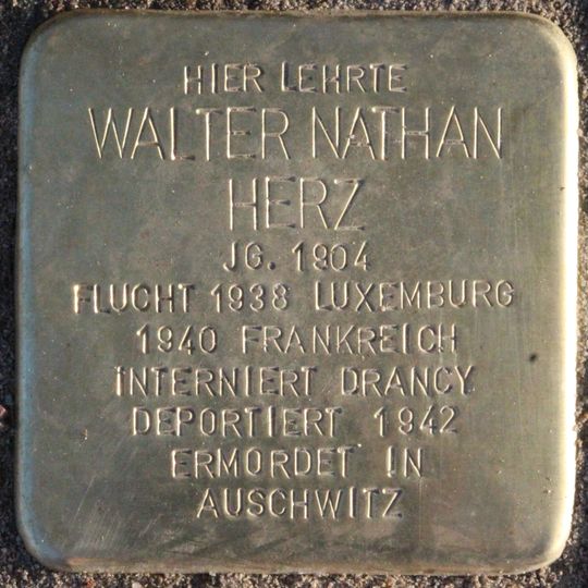 Stolperstein für Walter Nathan Herz