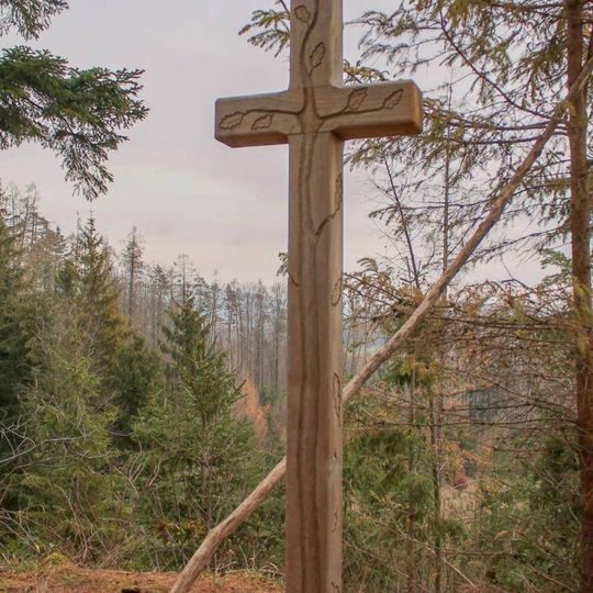 Dřevěný kříž v Hrabové na Skalce