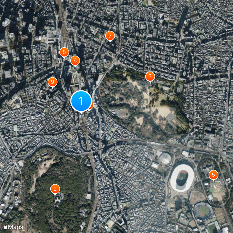 Yoyogi Station Map