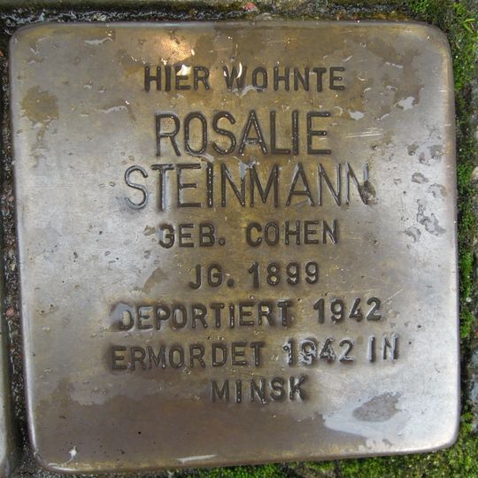 Stolperstein en memoria de Rosalie Steinmann