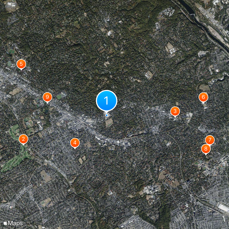 Lower Merion High School Map