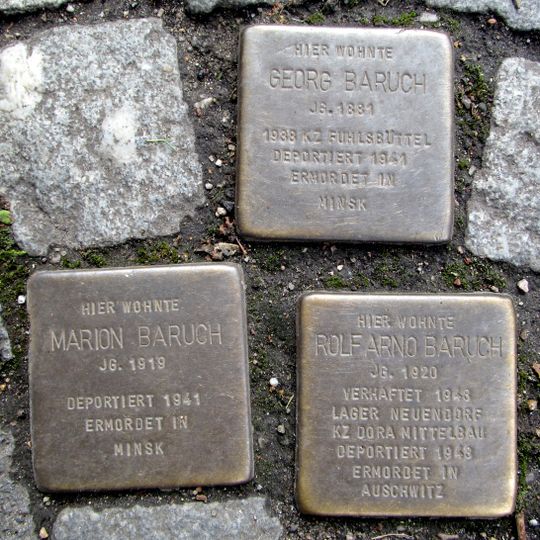 Stolperstein en memoria de Rolf Arno Baruch