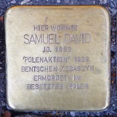 Stolperstein en memoria de Samuel David
