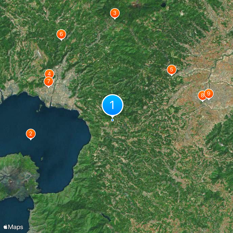 Shirasu-Daichi Kaart