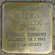 Stolperstein en memoria de Heinrich Steenbock