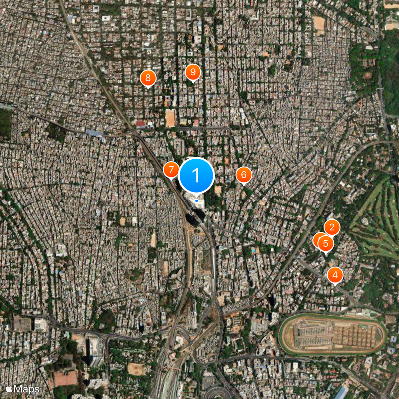 Mantri Square Map