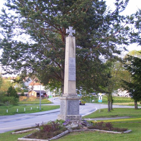 World War I memorial in Černá v Pošumaví