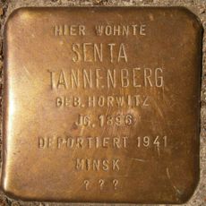 Stolperstein dedicated to Senta Tannenberg
