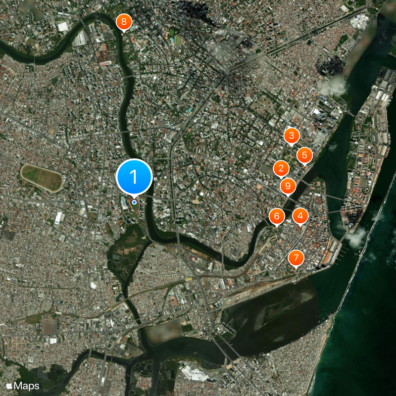 Estadio Ilha do Retiro Mapa