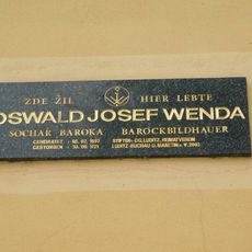 Pamětní deska Oswalda Josefa Wendy ve Žluticích