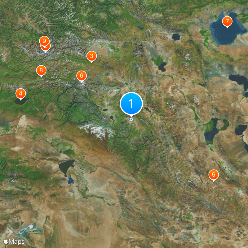 Ajmak bajanolgijski Mapa