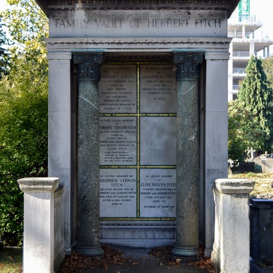 Tomb Of Herbert Fitch, Brompton Cemetery