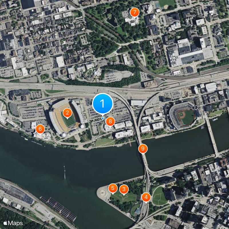 Three Rivers Stadium Map
