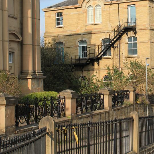Railings And Wall Outside Highfield United Reformed Church