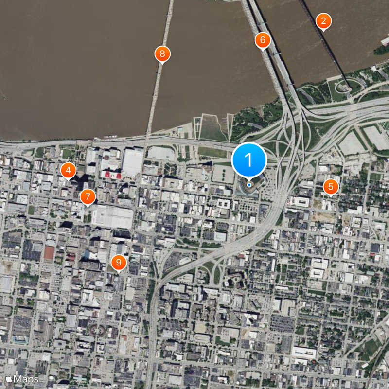 Louisville Slugger Field Map