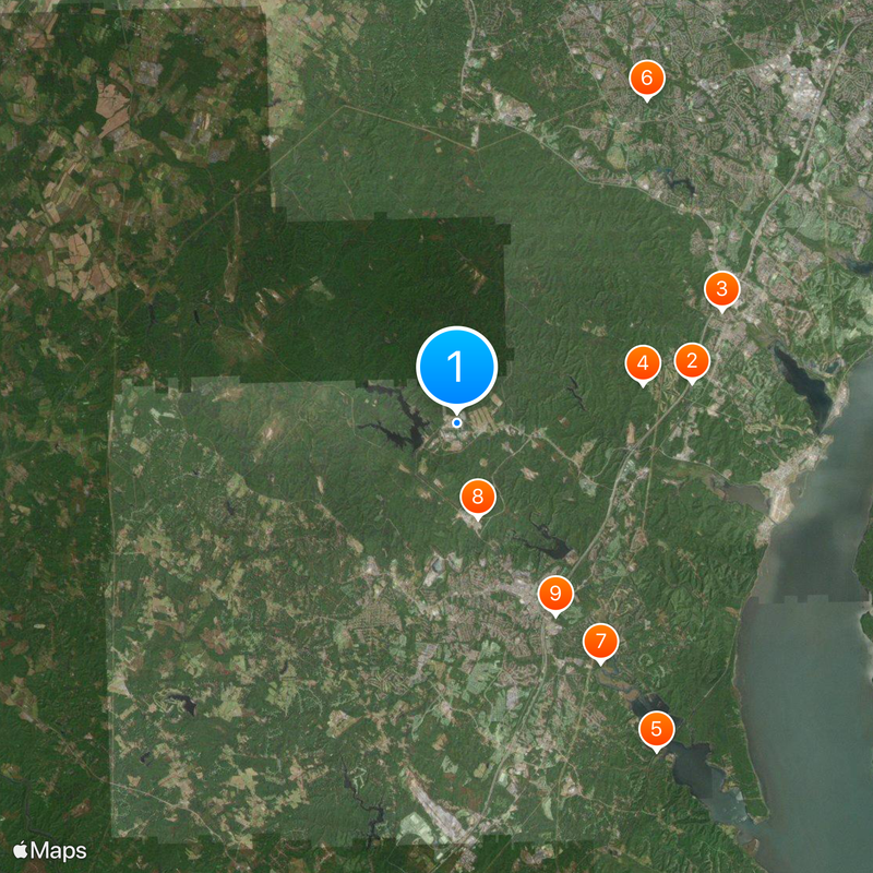 FBI Academy Map