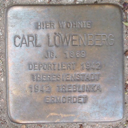 Stolperstein für Carl Löwenberg