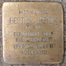 Stolperstein dedicated to Bertha Speyer
