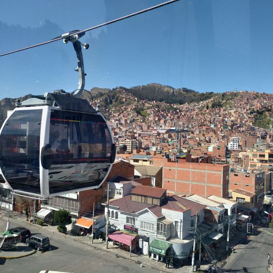 Teleférico Línea Blanca: Villarroel ↔San Jorge