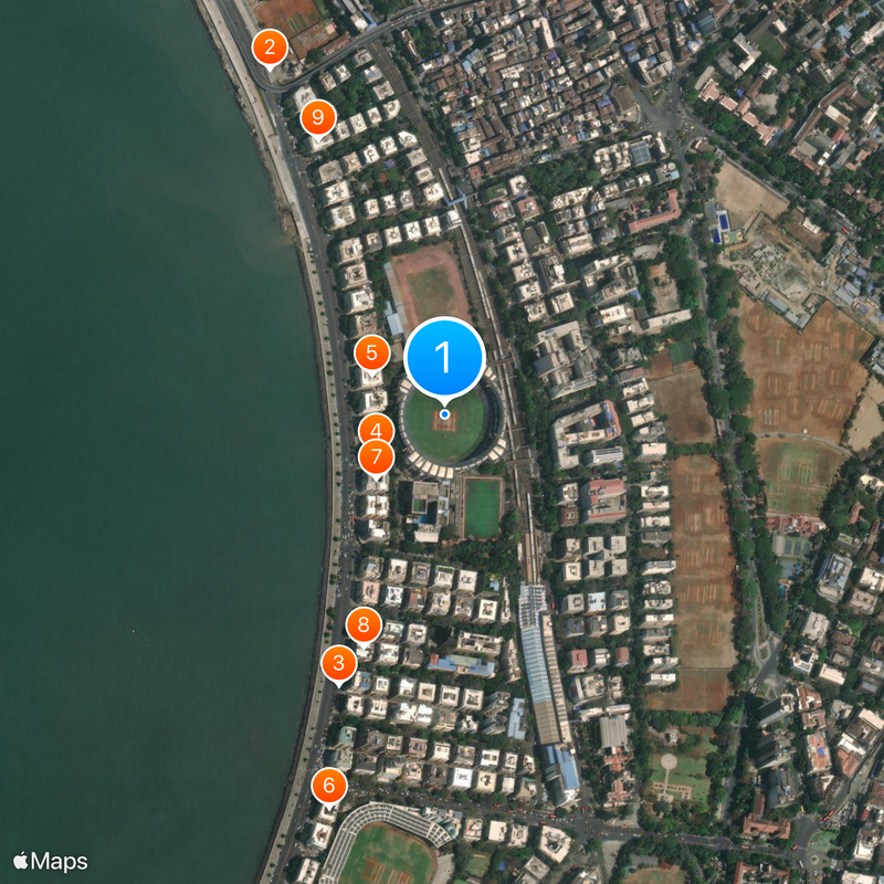 Wankhede Stadium Map