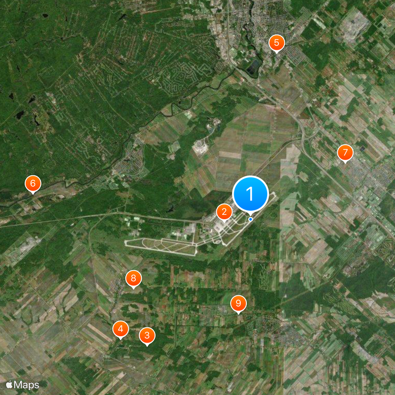 Montréal–Mirabel International Airport Map