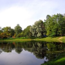 Водопроводный («Купальный») пруд с линией Софийского водовода (часть Таицкого водовода) (Павловск)