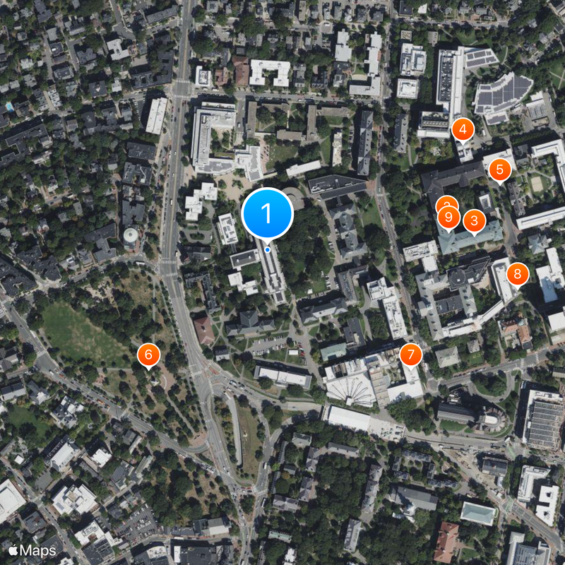 Escuela de Derecho Harvard Mapa