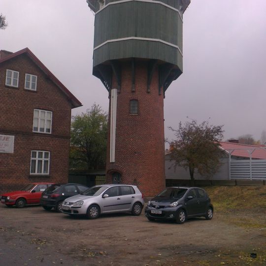 Vandtårnet ved Ryomgård Station