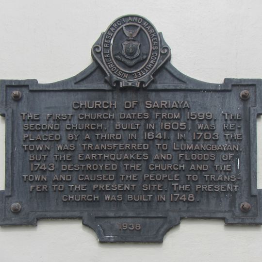 Church of Sariaya historical marker