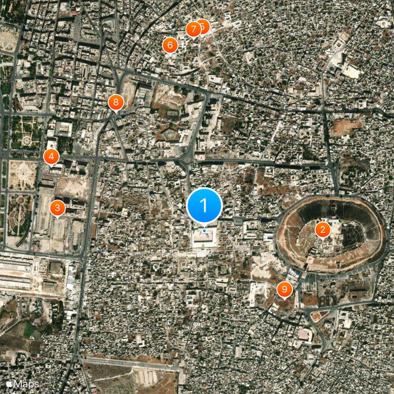 Great Mosque of Aleppo Map