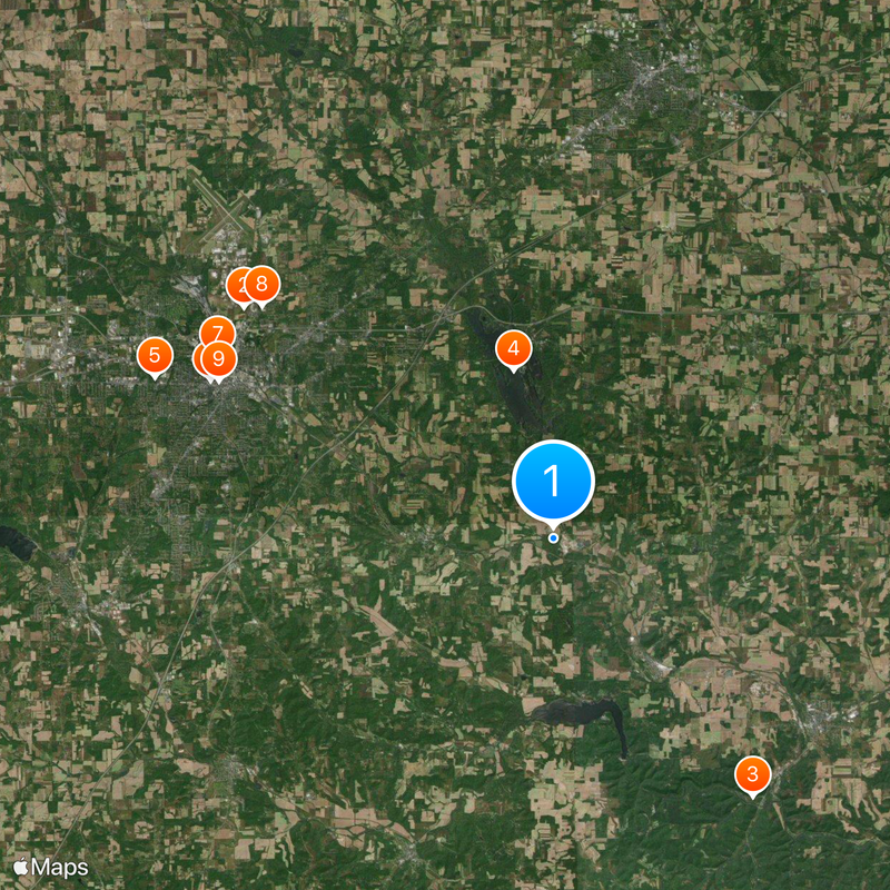 Hell Town, Ohio Map