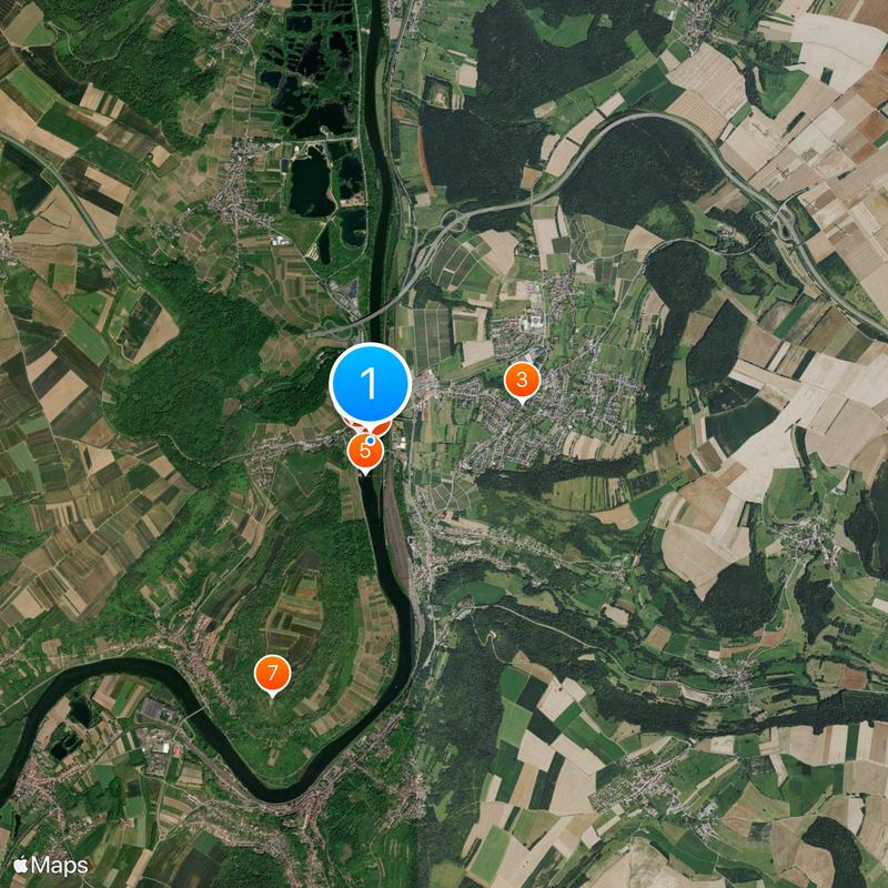 Frontera entre Alemania y Francia Mapa