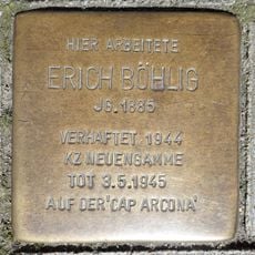 Stolperstein für Erich Böhlig