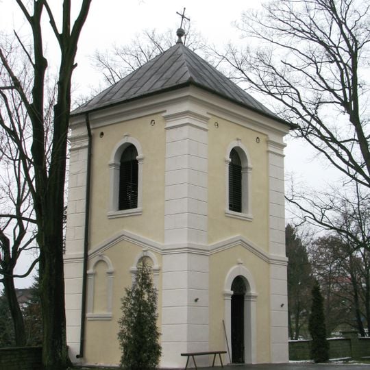 Bell tower of Holy Trinity church in Bogoria