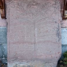 Dalle funéraire de Johann David Oesinger et Catharina Agathonia Gollin