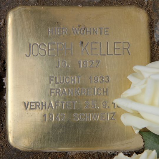 Stolperstein à la mémoire de Joseph Keller