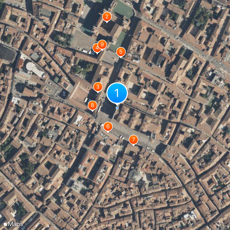 Ferrara Cathedral Map