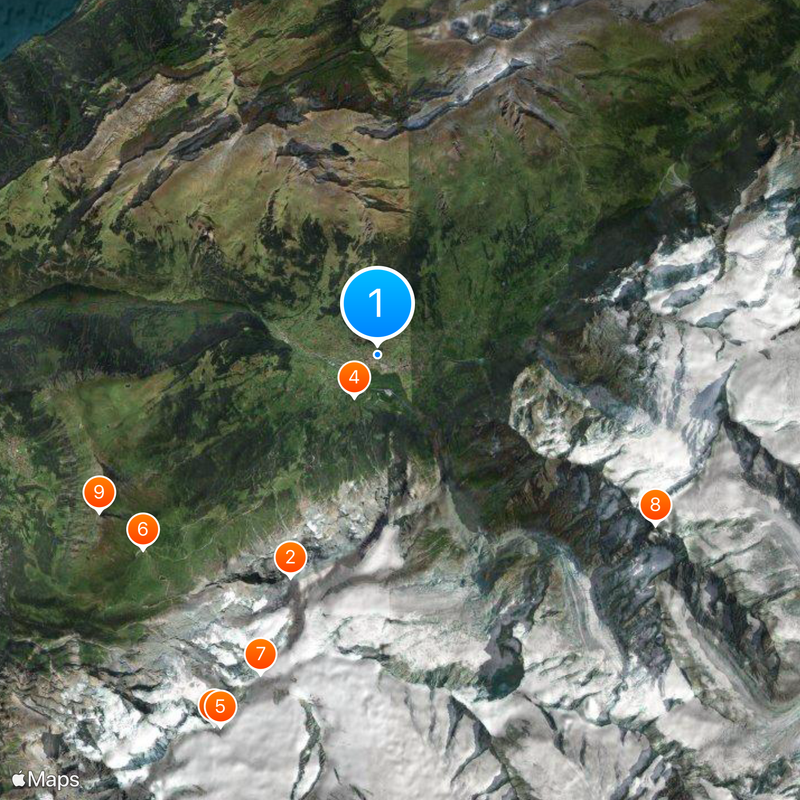 Grindelwald Mapa