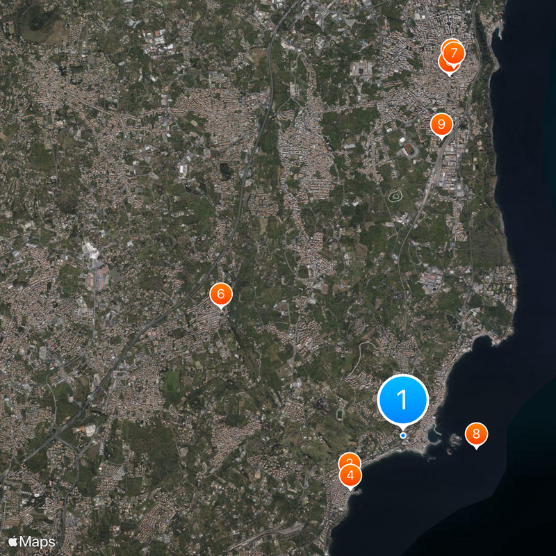 Aci Trezza Map