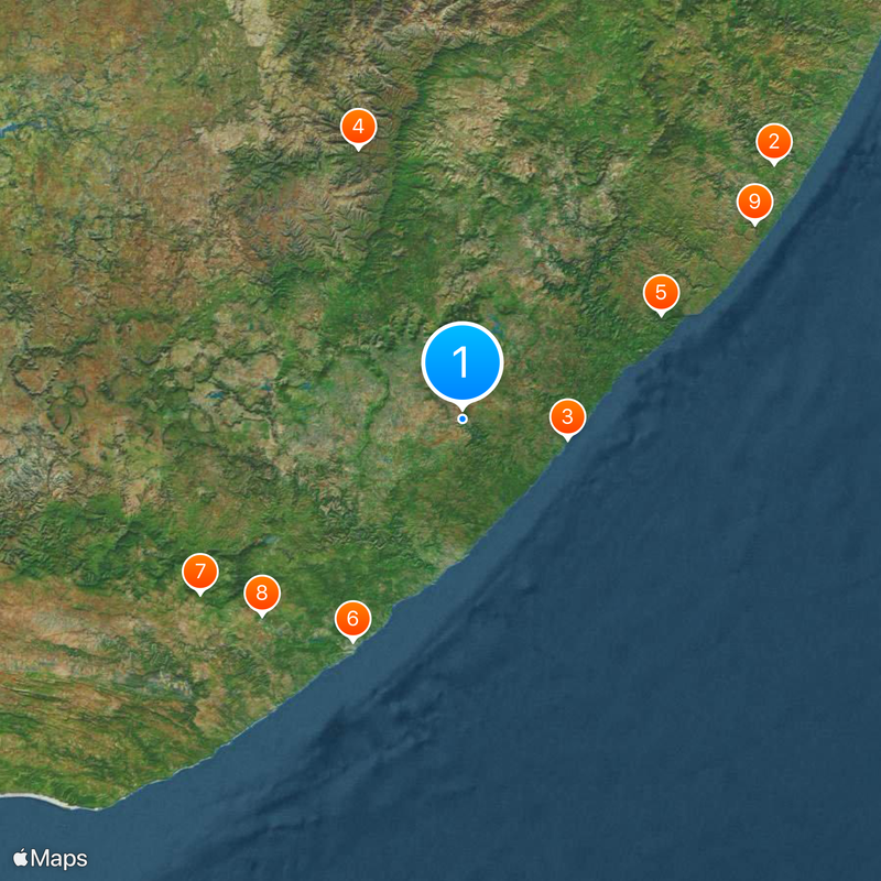 Mvezo Map