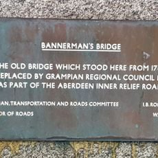 Commemorative plaque to Bannerman's Bridge
