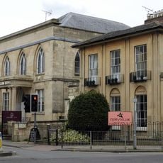 Portland Chapel (Chapel Rock Gymnasium) With Attached Arches Wall And Railings
